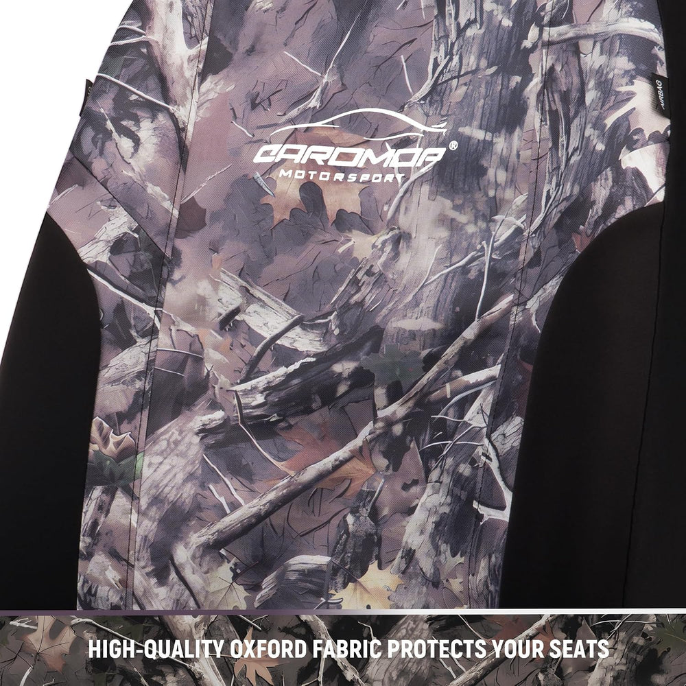 Premium Camo Front Seat Covers – Waterproof Wear Resistant Neoprene & Oxf...