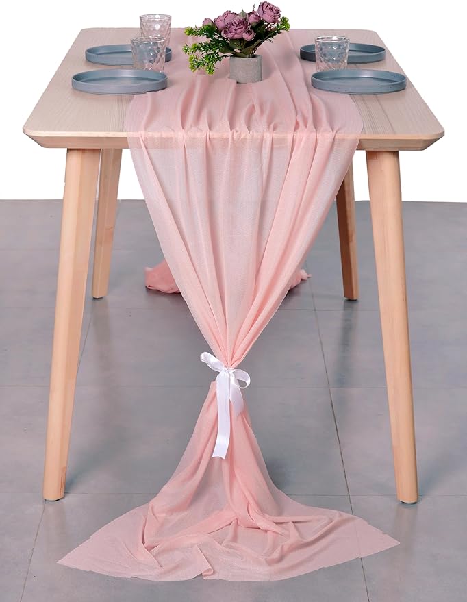 MDS Halloween Chiffon Table Runner - 10 Pack, 29 x 170 Inches, 14ft Each - Sh...