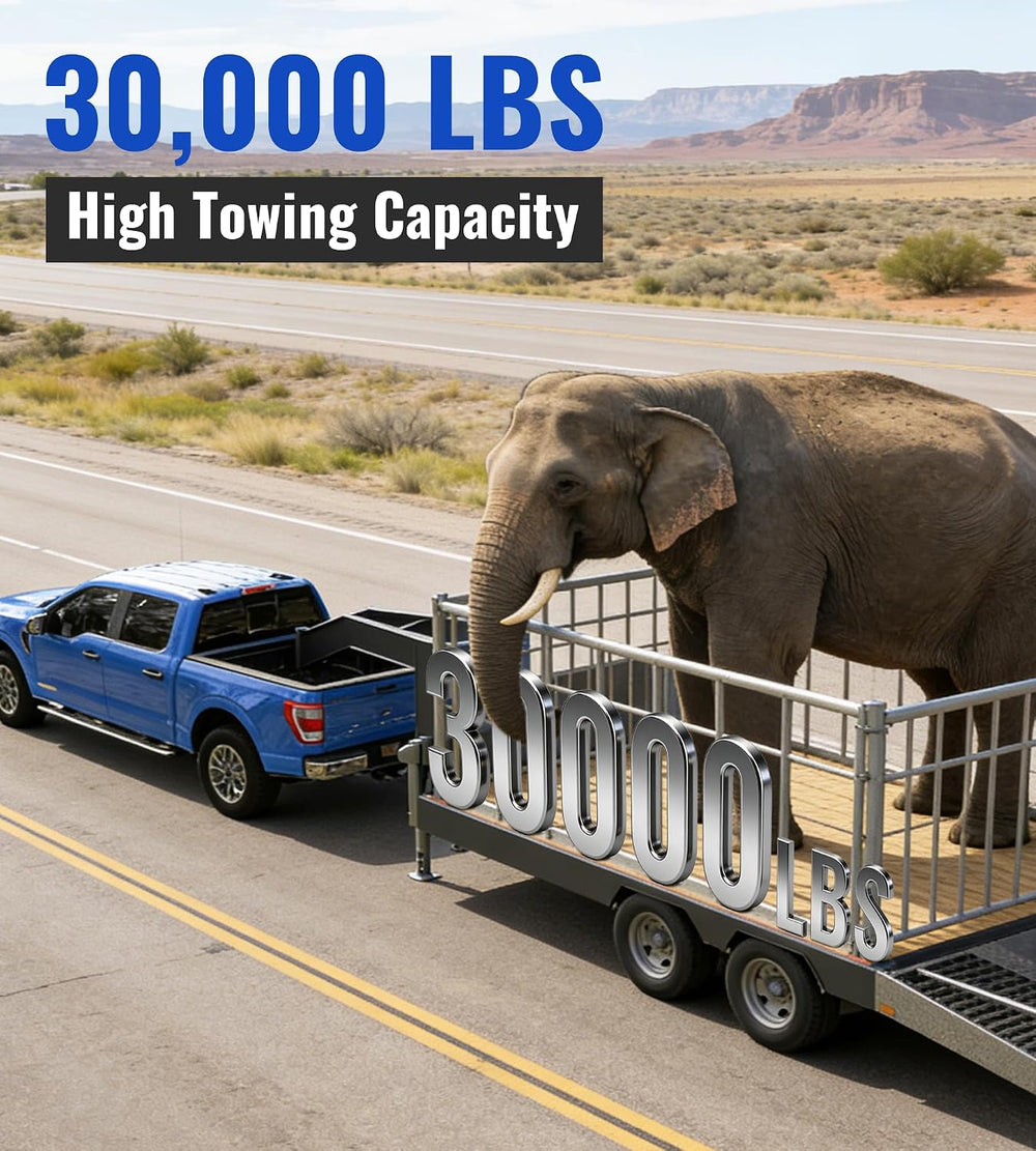 Universal 30,000 lbs Gooseneck Ball Plate Fit for All Standard 5th Wheel Rail...