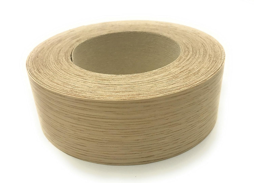 Edge Supply White Oak 2 in x 50 ft Roll – Pre-Glued Iron On Wood Veneer Tape ...