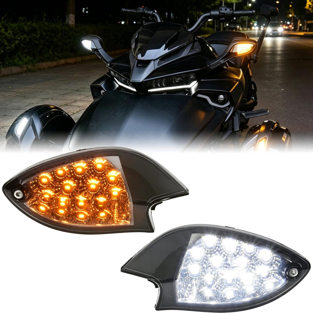 SAUTVS LED Side Mirror Lights for Spder F3, LED Side Mirror Accent Auxiliary ...