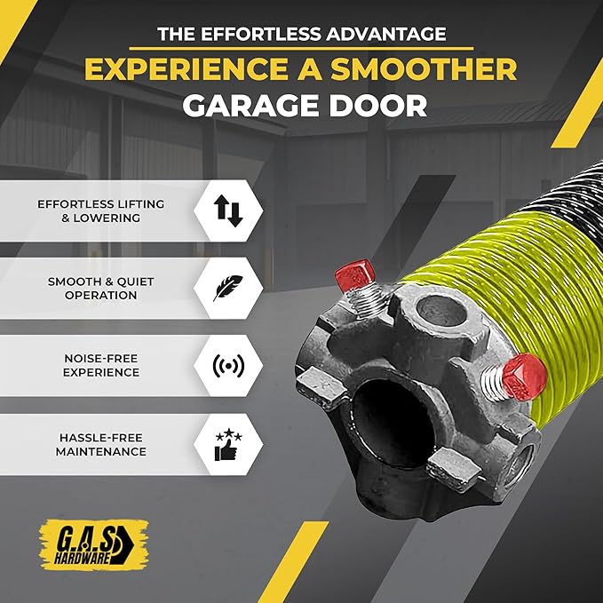 Garage Door Torsion Spring 207x1.75x31 Includes 1” Steel Bearing, and Winding