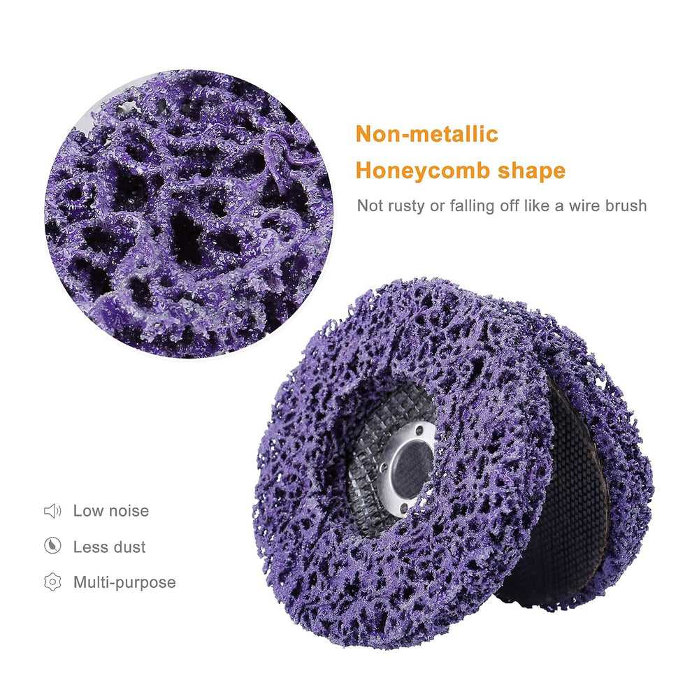10 Packs 4-1/2"x7/8" Strip Disc Stripping Wheel for Angle Grinder