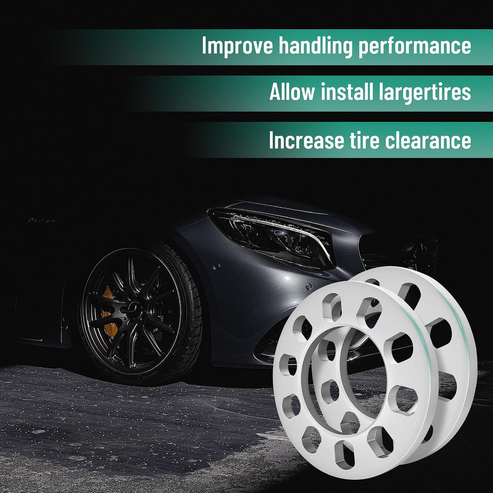 4PCS Universal Wheel Spacers 1/2 Inch (12mm) for 5 Lug Wheel Spacers Vehicles...