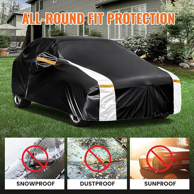 Honda Civic Car Cover 100% Waterproof All Weather, Gift