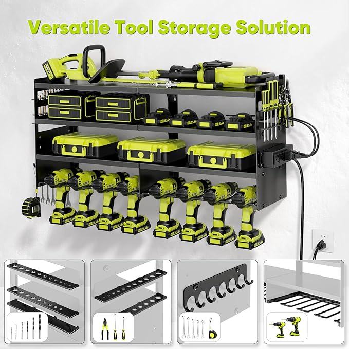 Large Power Tool Organizer Wall Mount