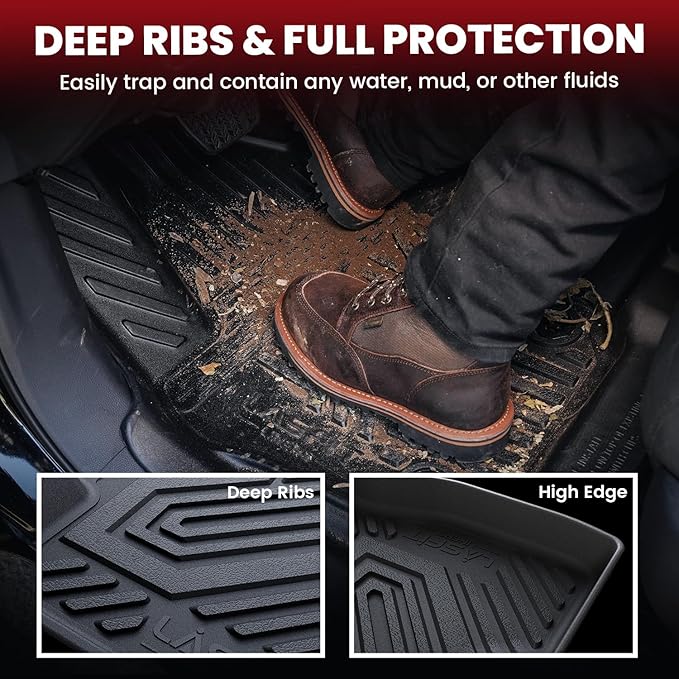 LASFIT Floor Mats & Cargo Mat for Buick Encore GX 2020-2026, TPE All Weather