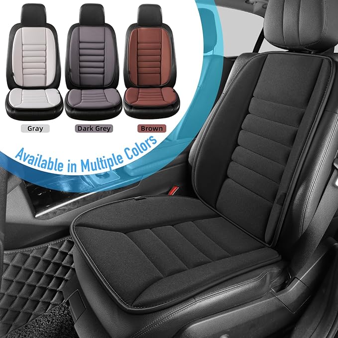 Car Seat Cushion with Back Support Pillow, Comfy Lumbar Support & Seat Cu...