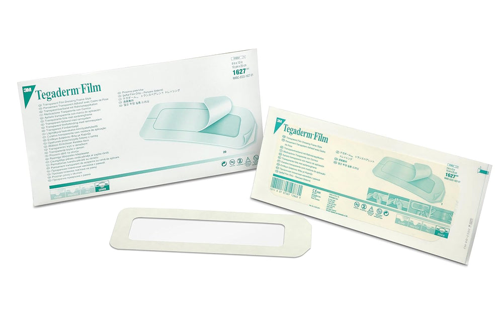 3M™ Tegaderm™ Transparent Film Dressing Frame Style, 1627, 4 in x 10 in (10 c...