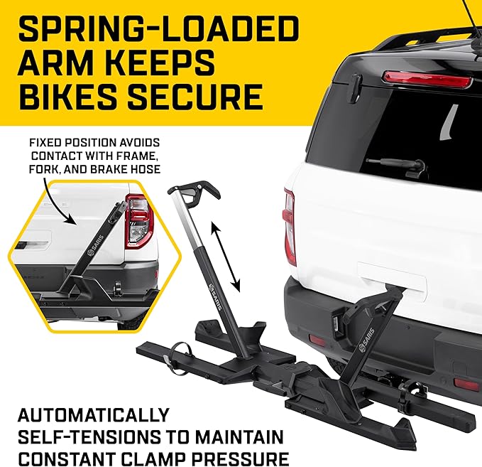 Saris SuperClamp G4 2-Bike Hitch Rack – Lightweight Platform Bike Carrier