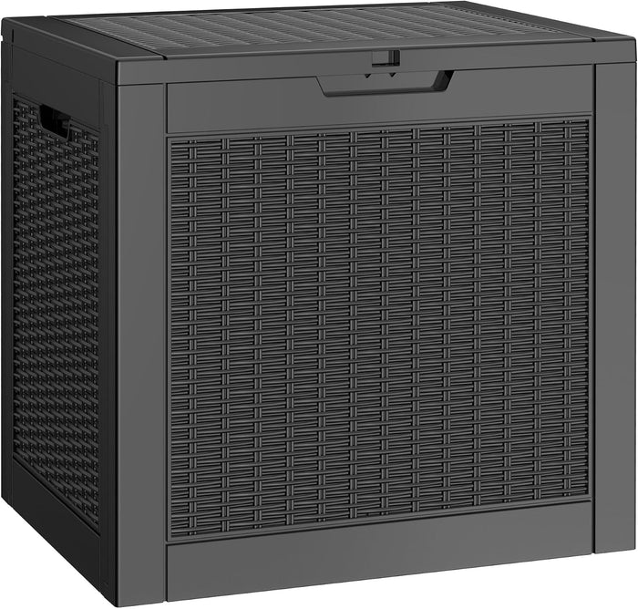 35 Gallon Outdoor Storage Box Waterproof Deck Box Patio Storage