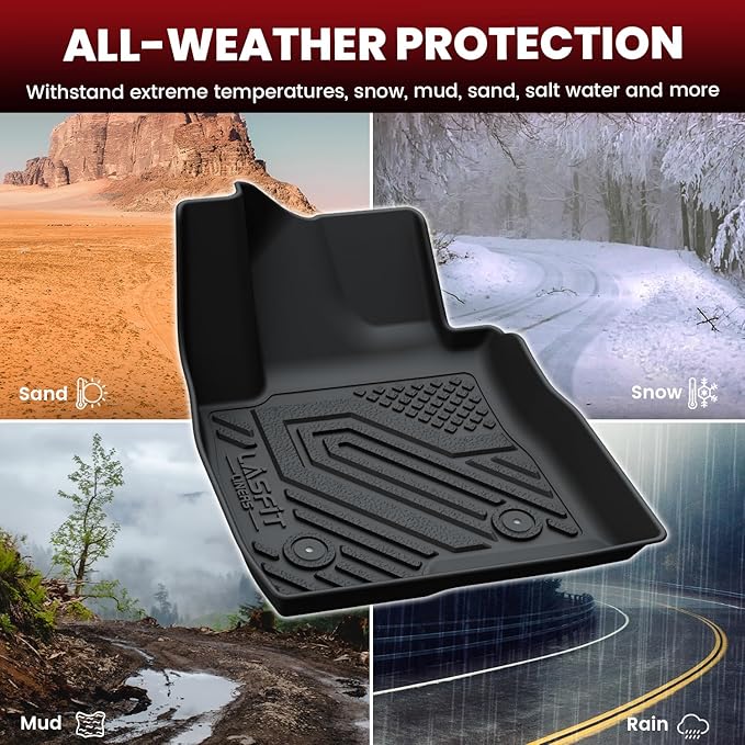 LASFIT Floor Mats & Cargo Mat for Buick Encore GX 2020-2026, TPE All Weather