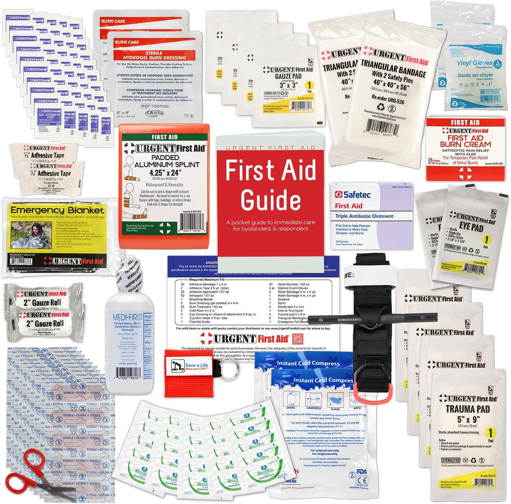 OSHA & ANSI 2021 Class B Refill Kit, 50 Person, 208 Pieces-First Aid Refill