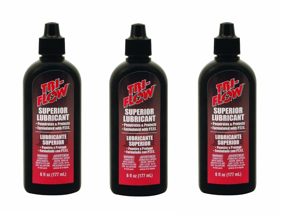 Tri-Flow Superior Lube, UIUyvw 3 Pack (6oz Drip Bottle)