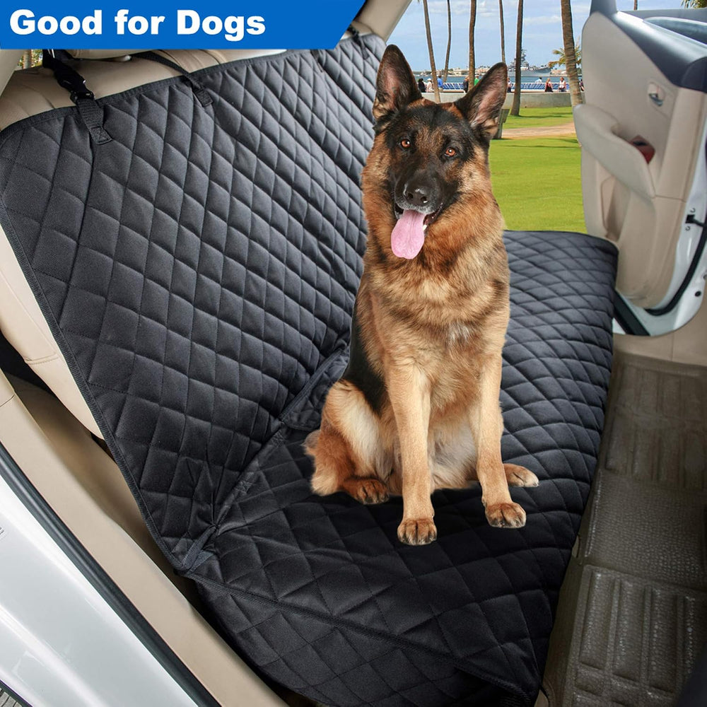 VIEWPETS Bench Car Seat Cover Protector, Waterproof Heavy-Duty, Black