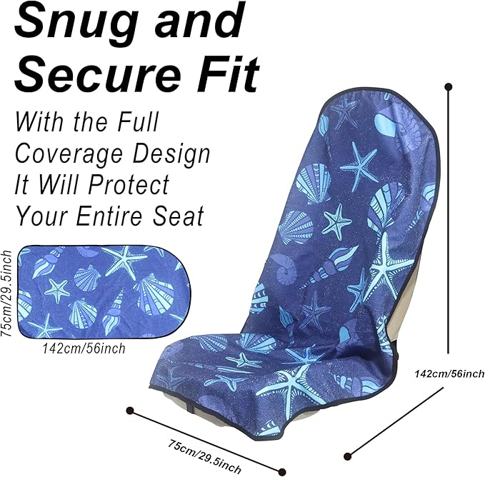 Car Seat Cover Protector Front Seats, (2Pcs)
