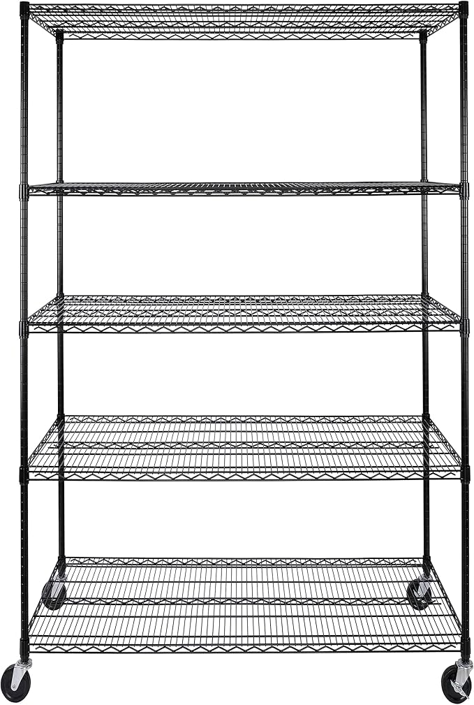 Seville Classics UltraDurable Heavy Duty NSF Solid Steel Wire Rack Storage Unit