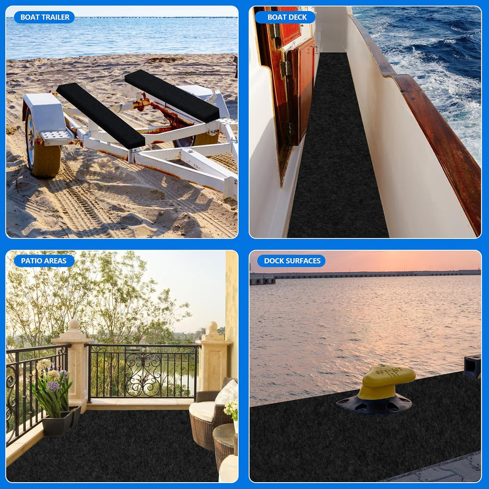Boat Trailer Bunk Carpet, 13ft X 24inch Wide Marine Carpet for Boats Replacem...
