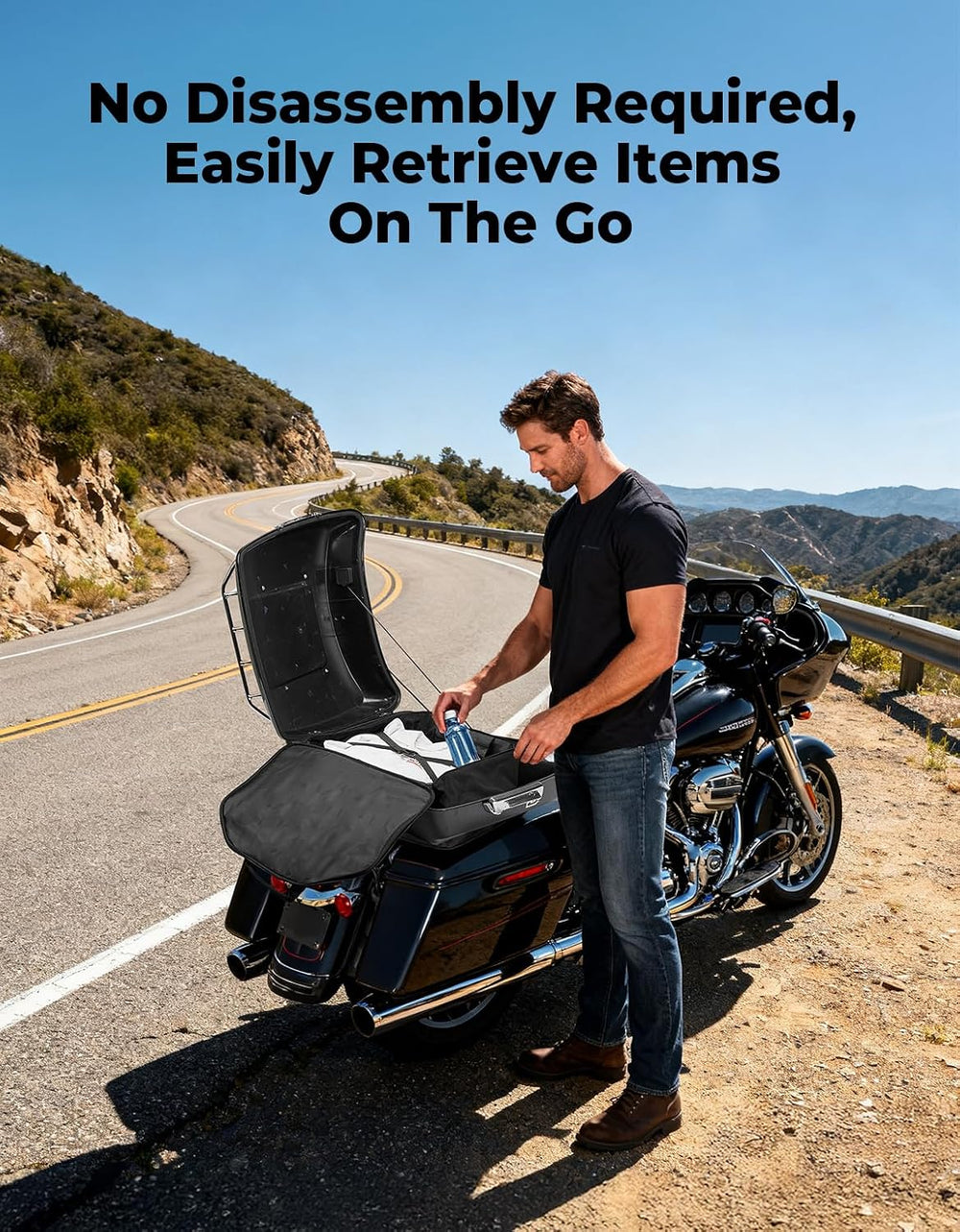 KEMIMOTO Rear Trunk Organizer Travel Soft Liner Luggage Bag 28L Compatible wi...
