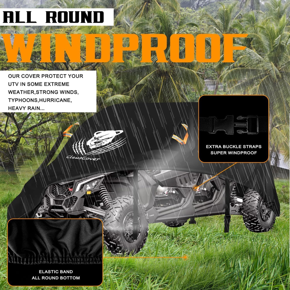 UTV Cover 4 Seater,Durable Oxford Cloth,Weatherproof Side by Side Cover | Wat...