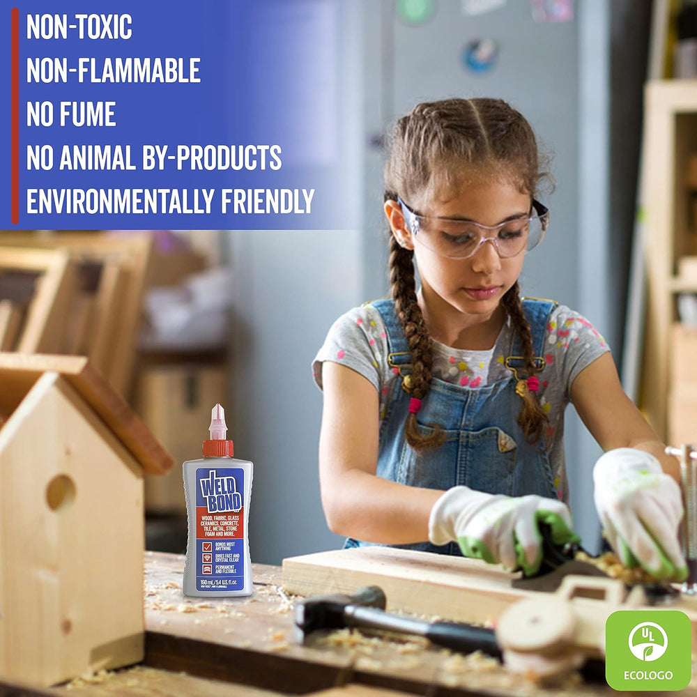 Weldbond Multi-Surface Non Toxic Glue for Mosaic Wood Craft 5.4oz (4 Pack)