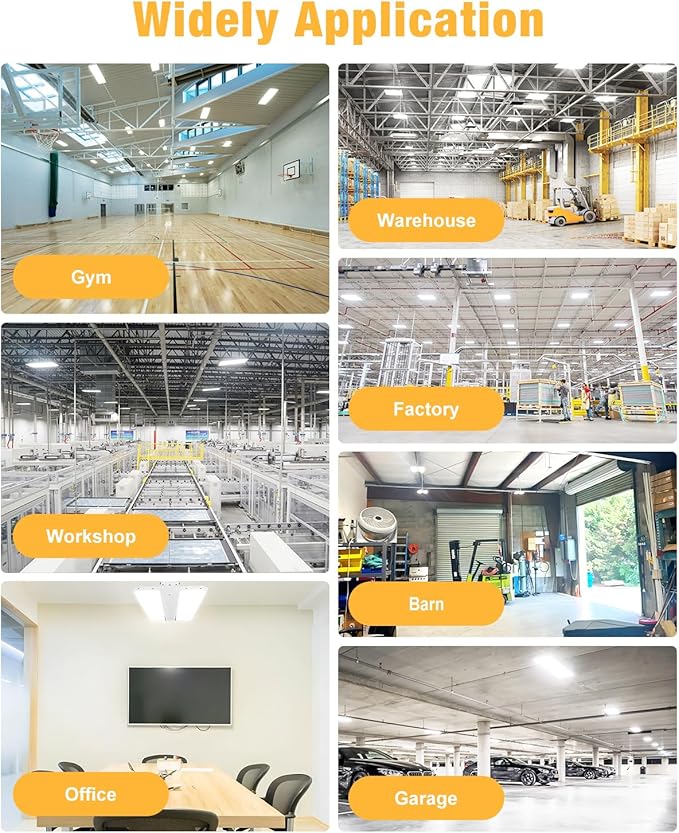LED Linear High Bay Light, 210W High Bay Shop Lights Fixture, Compatible