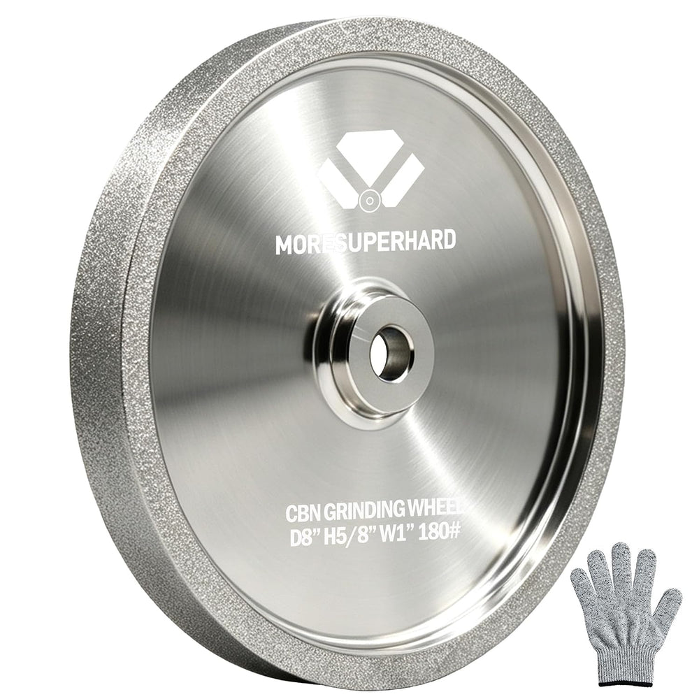 CBN Grinding Wheel 8 Inch 180 Grit, 8" x 1" Wide, 5/8" Arbor, ...
