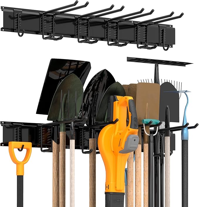 Garage Tool Storage Rack, Heavy Duty Garage Storage Organizer Rack System Wall