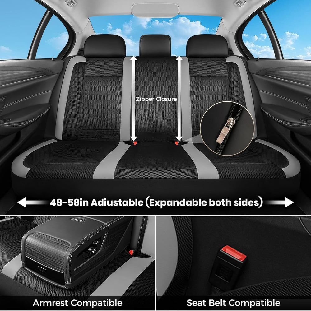 FLORICH Car Seat Covers, Breathable Mesh Automotive Seat Cover Full Sets, Fro...