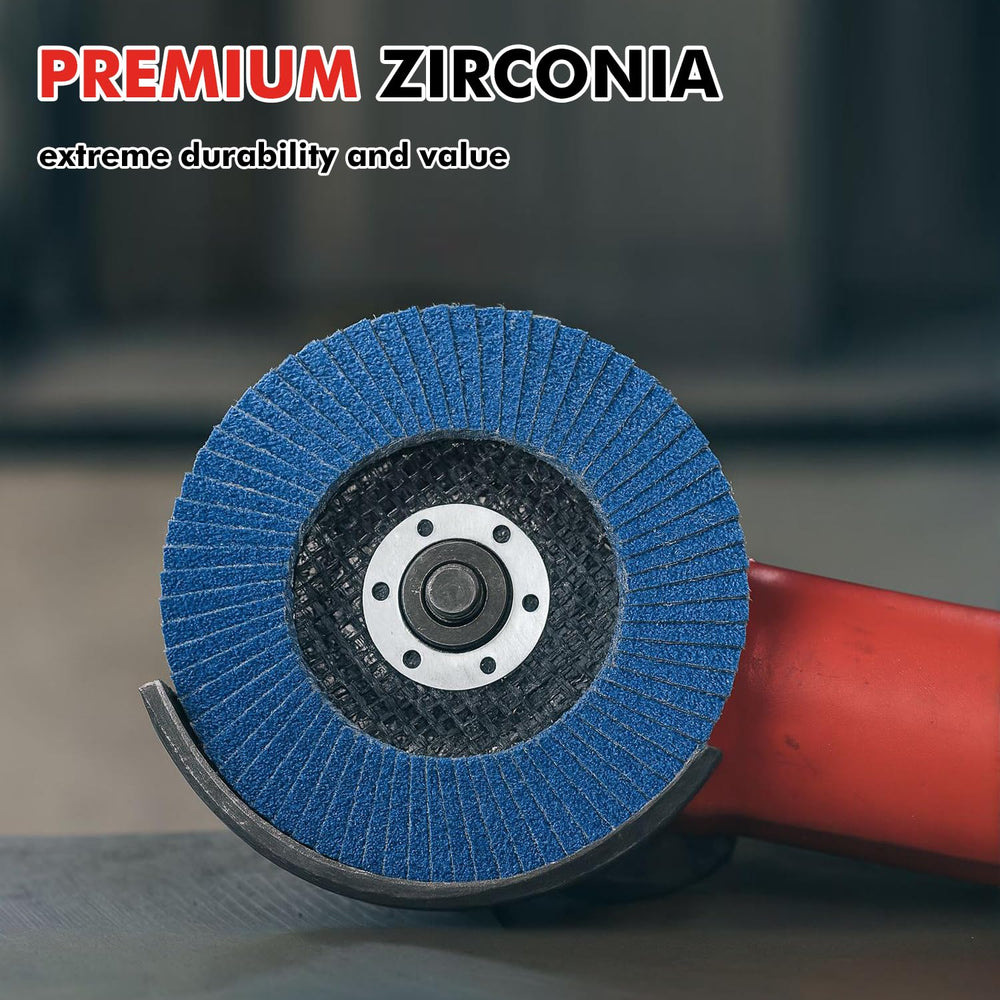 50 Pack 4 1/2 Inch Flap Disc Angle Grinder Sanding Disc Type 27 Flap Discs Pr...