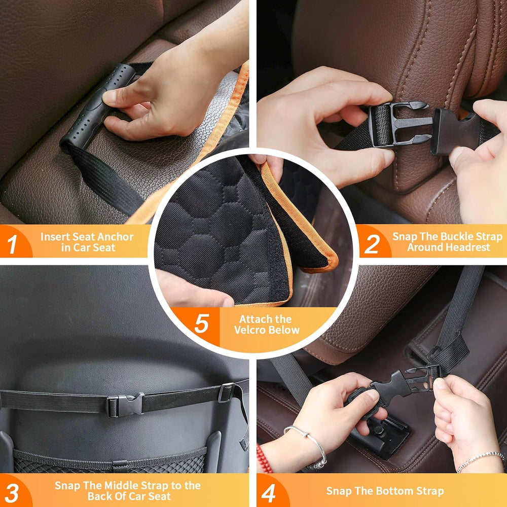 2 Packs Front Seat Car Cover, Waterproof Dog Car Seat Cover, Non-slip & S...