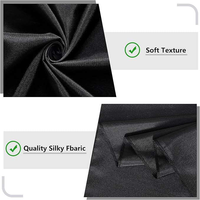 Black Backdrop Curtain for Party, Halloween Backdrop Rod Pocket Photo Drapes ...