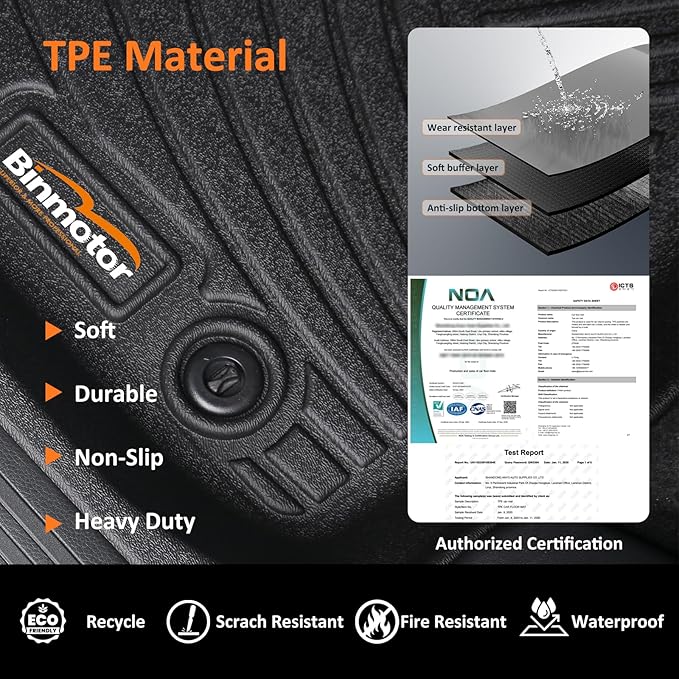 Binmotor-All Weather Floor Mats Cargo Liner