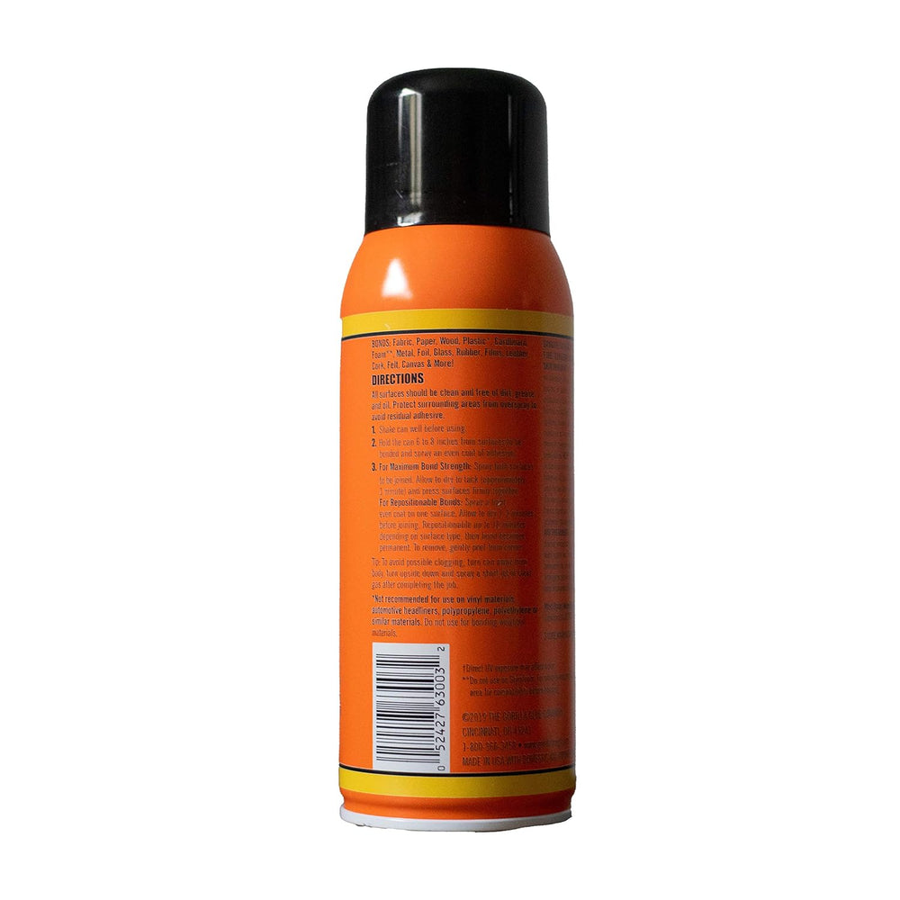 Gorilla Heavy Duty Spray Adhesive, Multipurpose and Repositionable, 11 Ounce,...