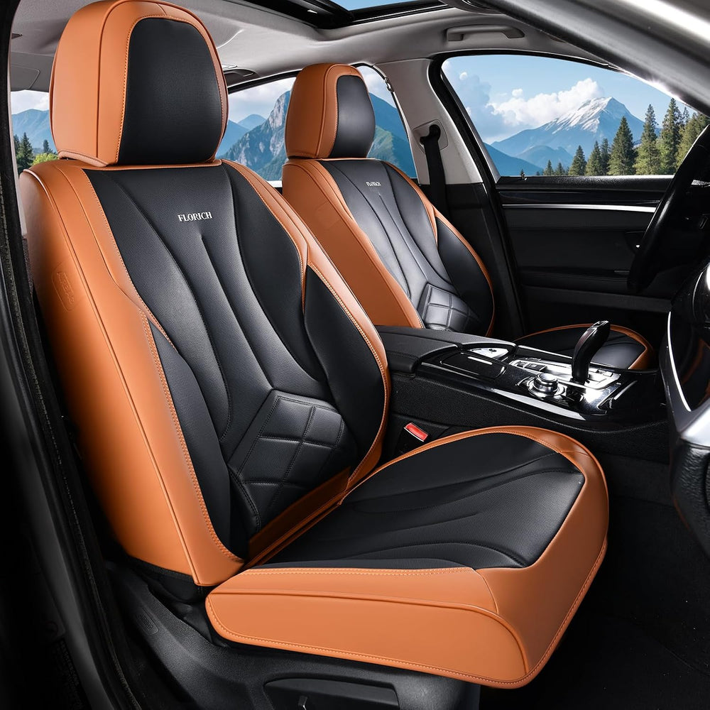 Seat Cover, Car Seat Covers Full Set, Waterproof Leather Car Seat Protector 5...