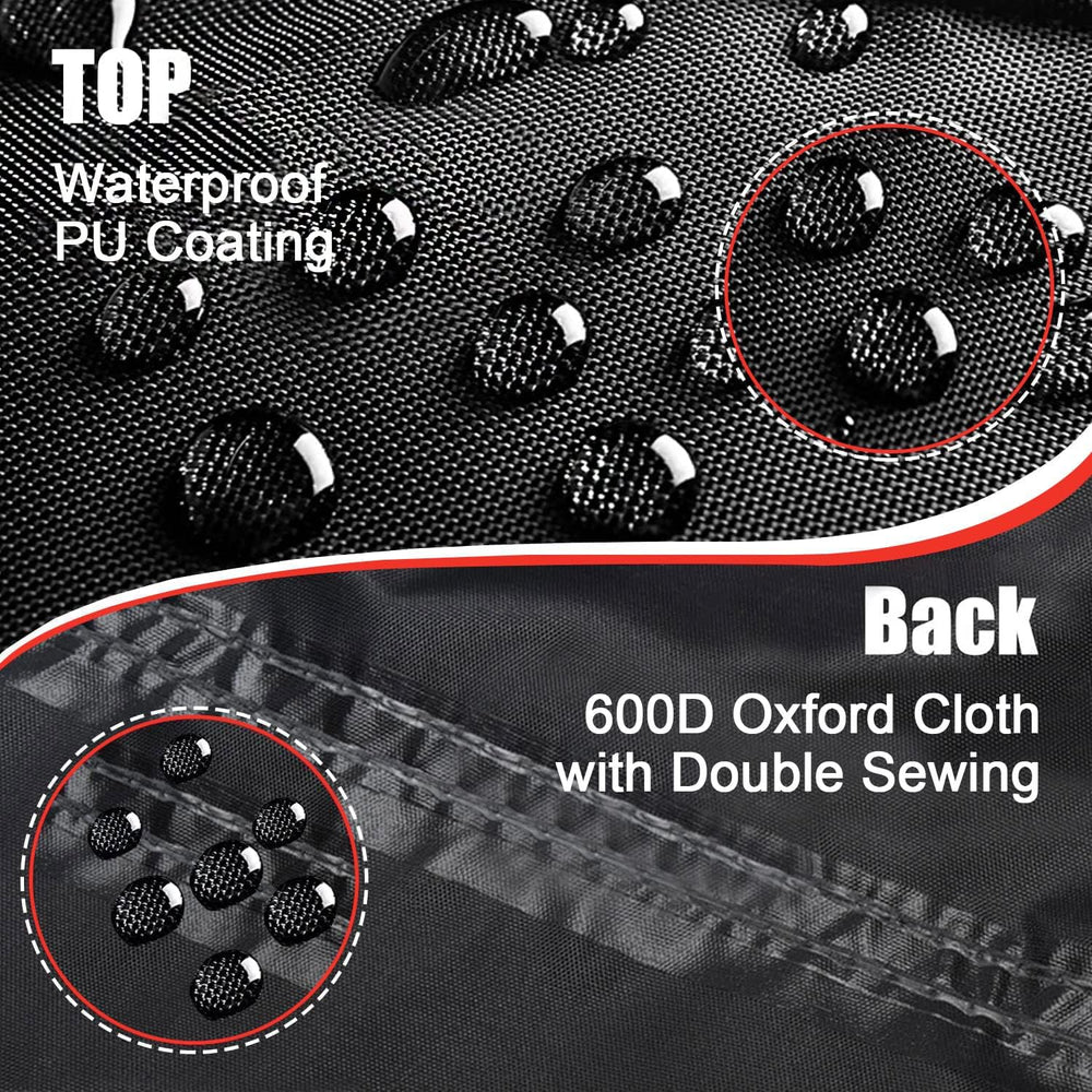 Comnova Motorcycle Cover 91 Inch - 600D Outdoor Moped Cover with Lock Hole Un...