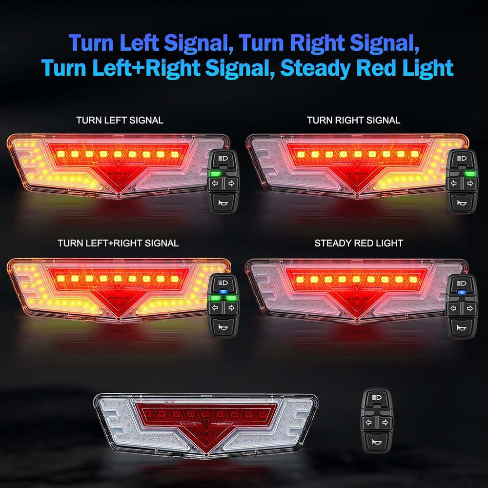 Ebike Light Kit, Taillight with Turn Signals, with Brake Light