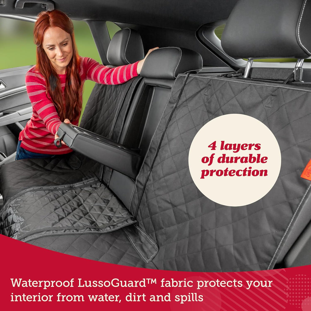 Lusso Gear Car Seat Cover & Protector for Dogs - Non-Slip Waterproof Seat...
