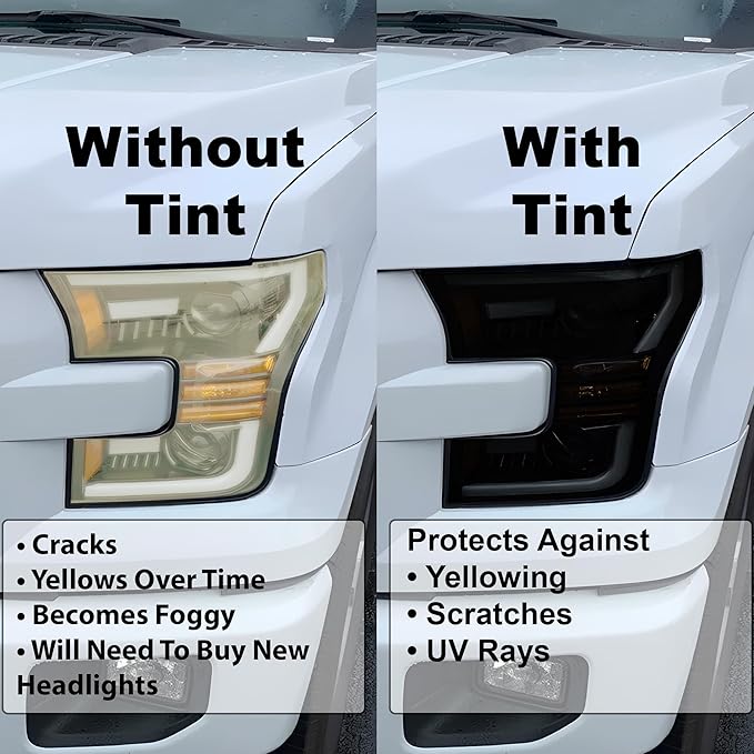 BOGAR TECH DESIGNS Full Headlight Taillight Tint Kit Fits Cadillac Escalade