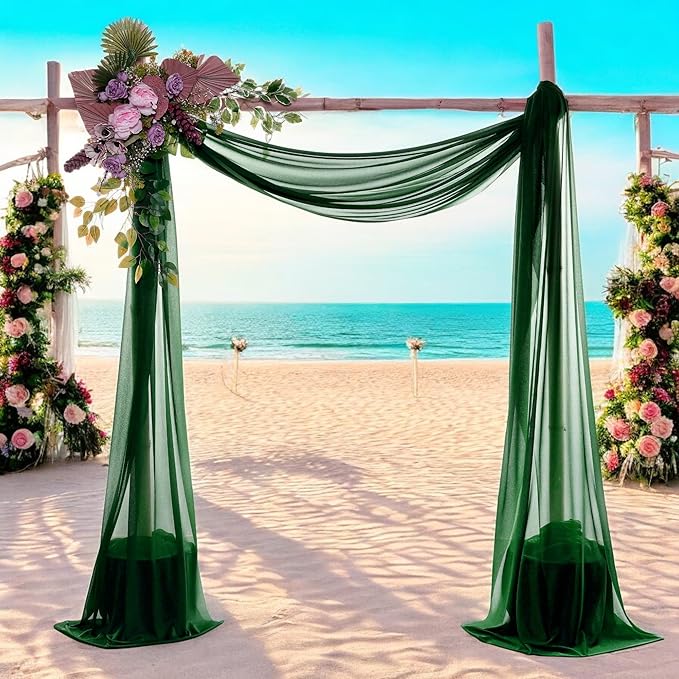 MDS Halloween Chiffon Draping Fabric - 2 Panel, 30" Wide x 50ft Long - S...