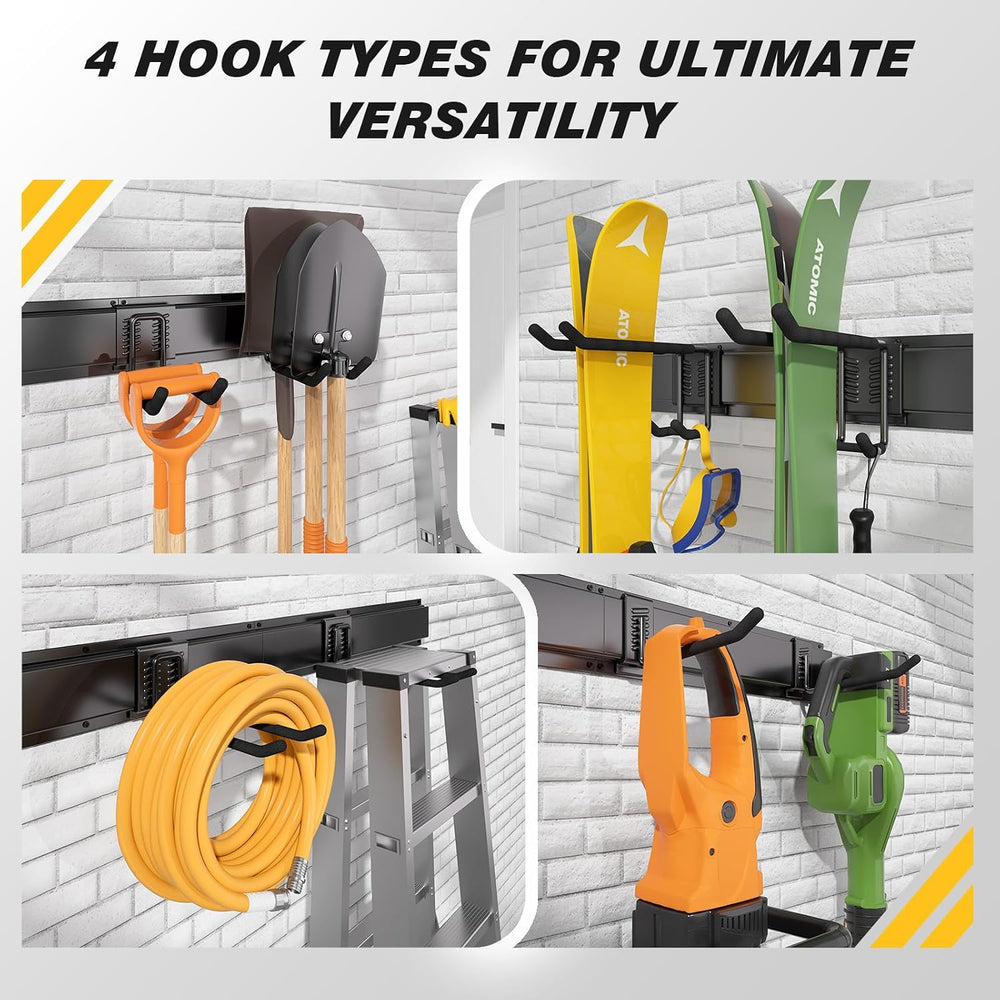 99 Inches Garage Storage, UUP Garage Organization, Wall Mount Garden Tool Org...