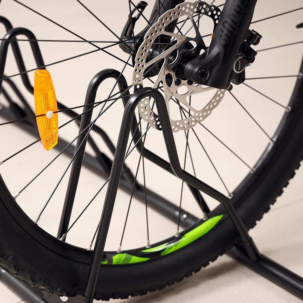 CyclingDeal Bicycle Floor Parking Rack Stand - for Mountain MTB Road Bike - I...