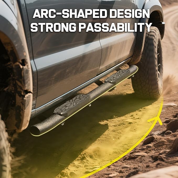 3.5 Inches Oval Tube Step Bar Running Boards Compatible
