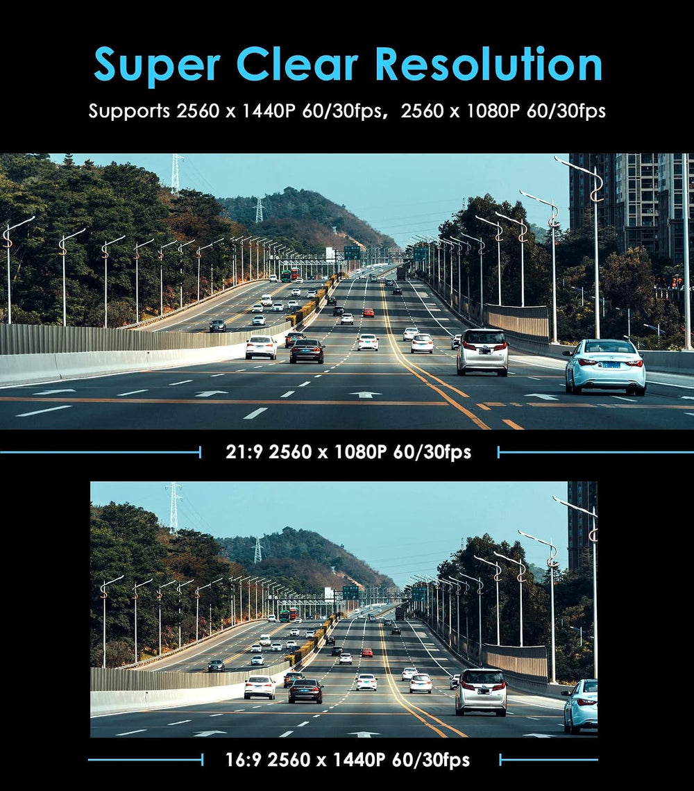 VIOFO A119 V3 2K Dash Cam 2560x1440P Quad HD+ Car Dash Camera, Ultra Clear Ni...