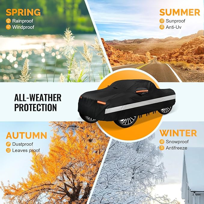 30 Layers Truck Car Cover for Automobiles All Weather Waterproof, Outdoor
