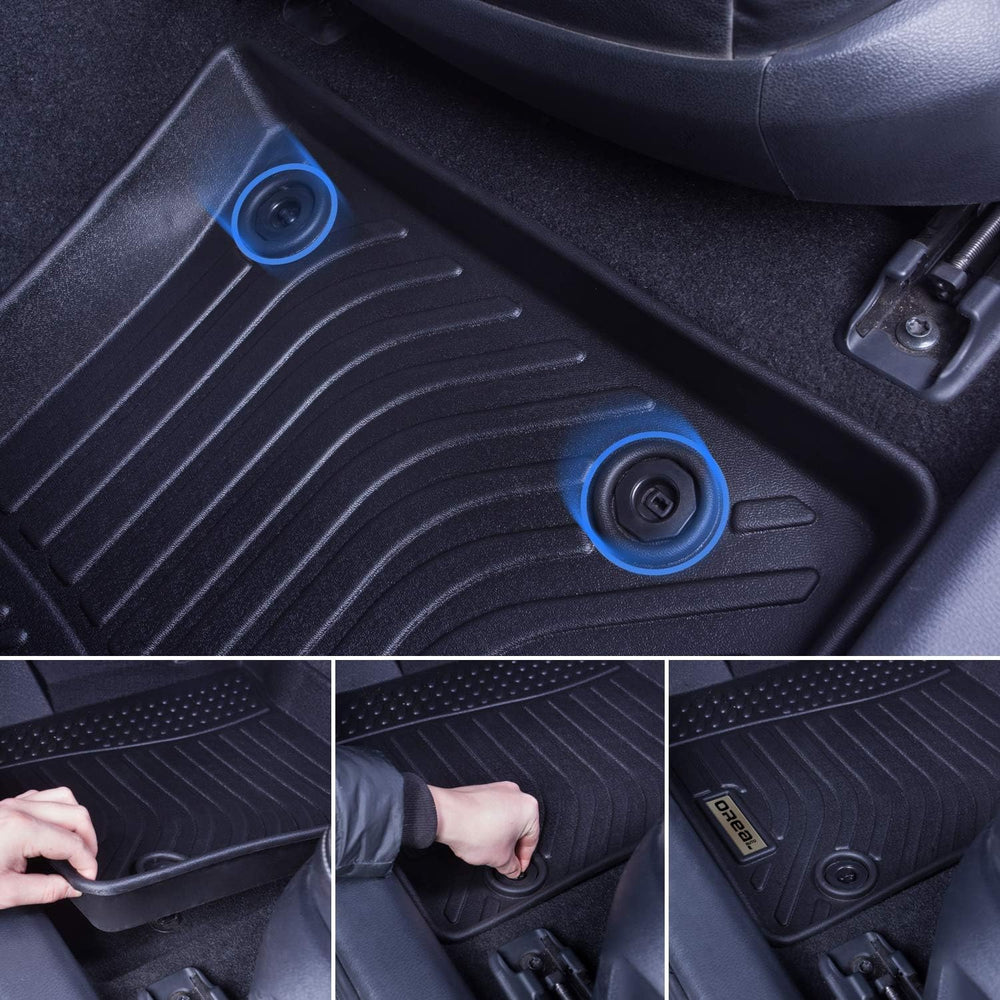 orealtrend Black Floor Mats Liners Replacement for Subaru Crosstrek/XV 2018-2...