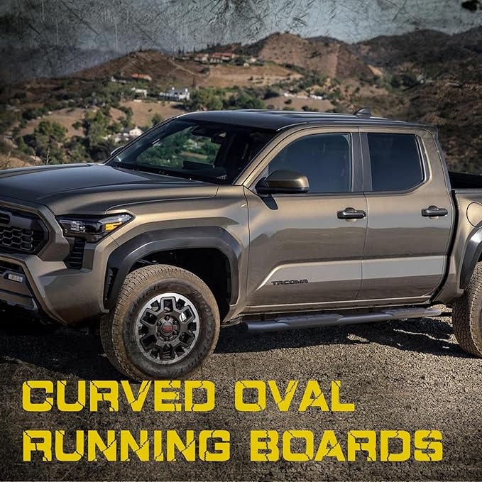 4.3 Inches Oval Tube Bar Running Boards Compatible