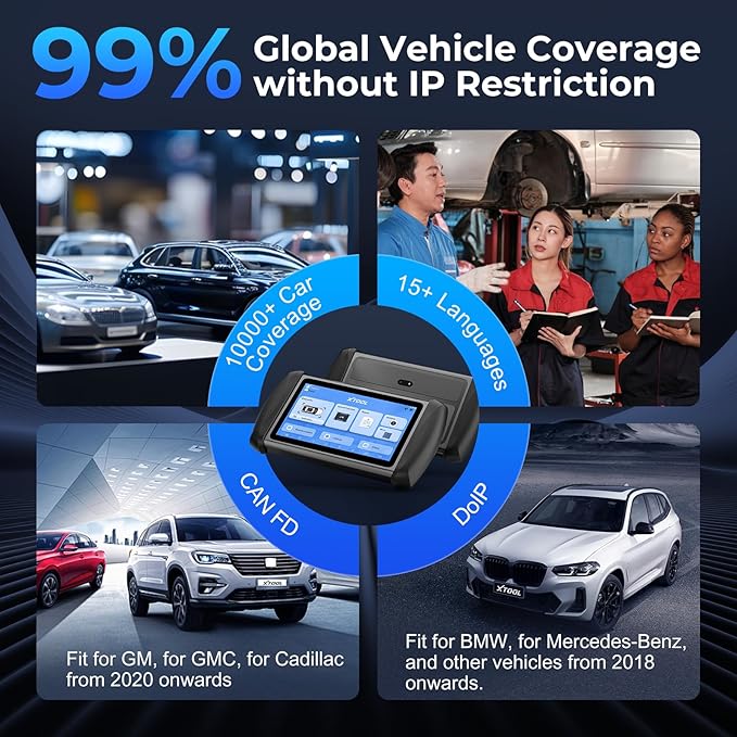 XTOOL IP819 V2.0 Bidirectional Scan Tool, 2025 Upgraded OBD2 Scanner