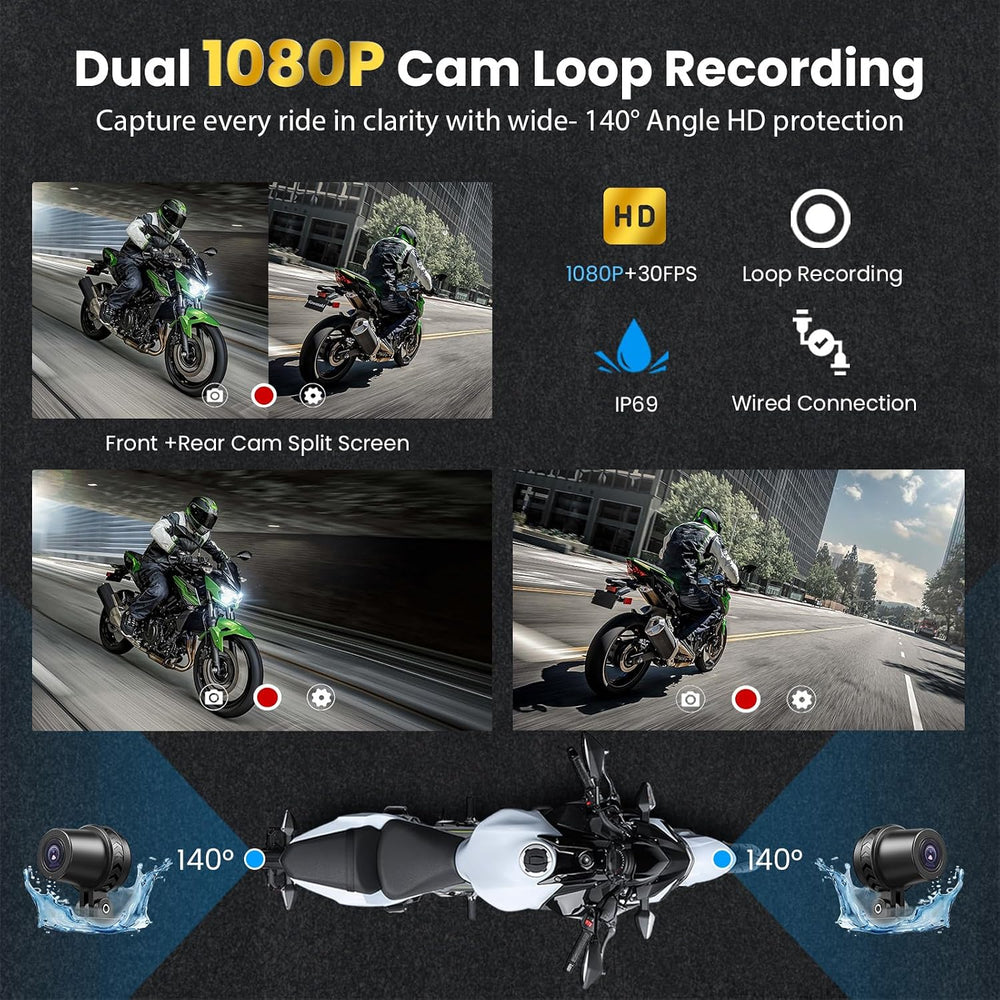Motorcycle CarPlay Screen with Android Auto – 5” Waterproof GPS Pantalla para...