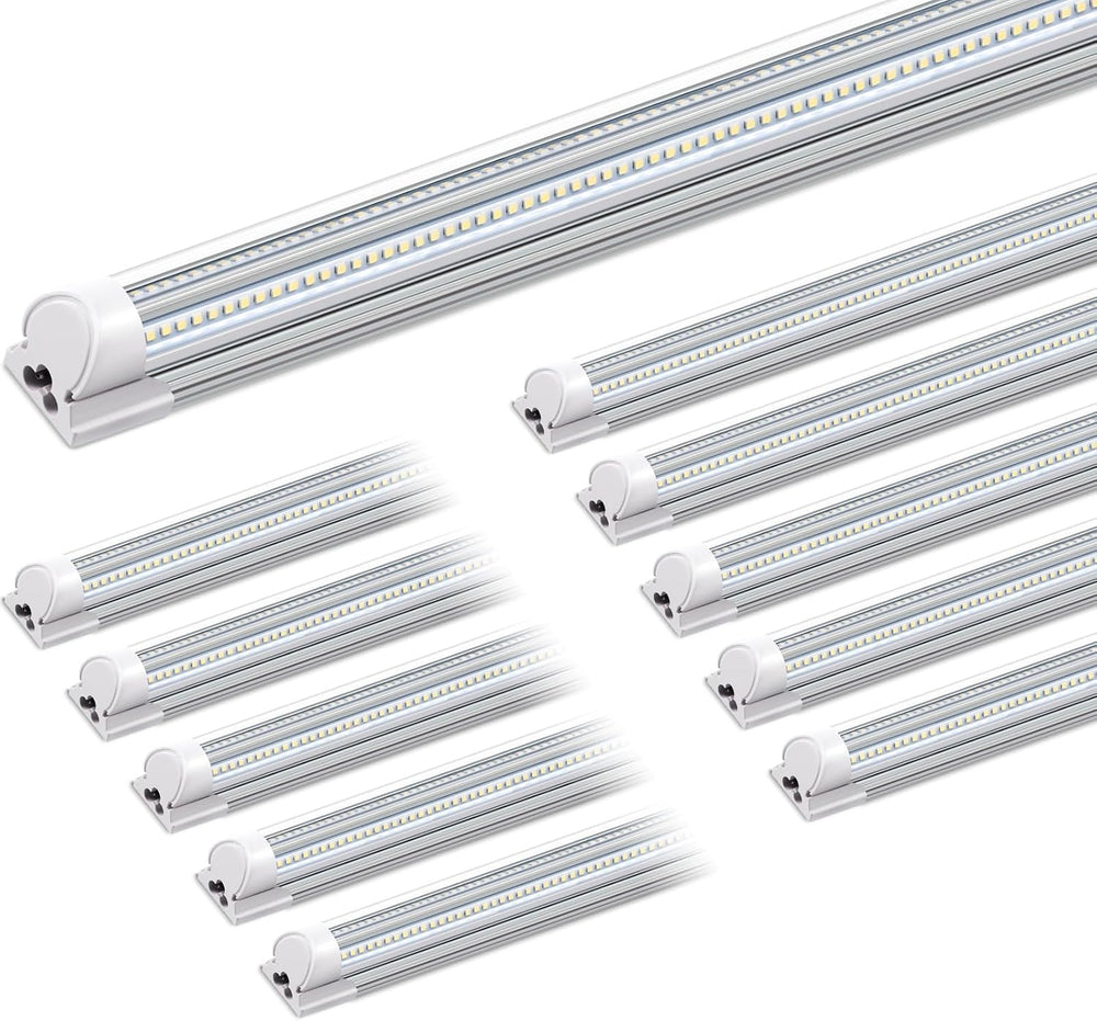 Barrina 8FT LED Shop Light, 100W 15000LM 6500K Super Bright White, Linkable T...